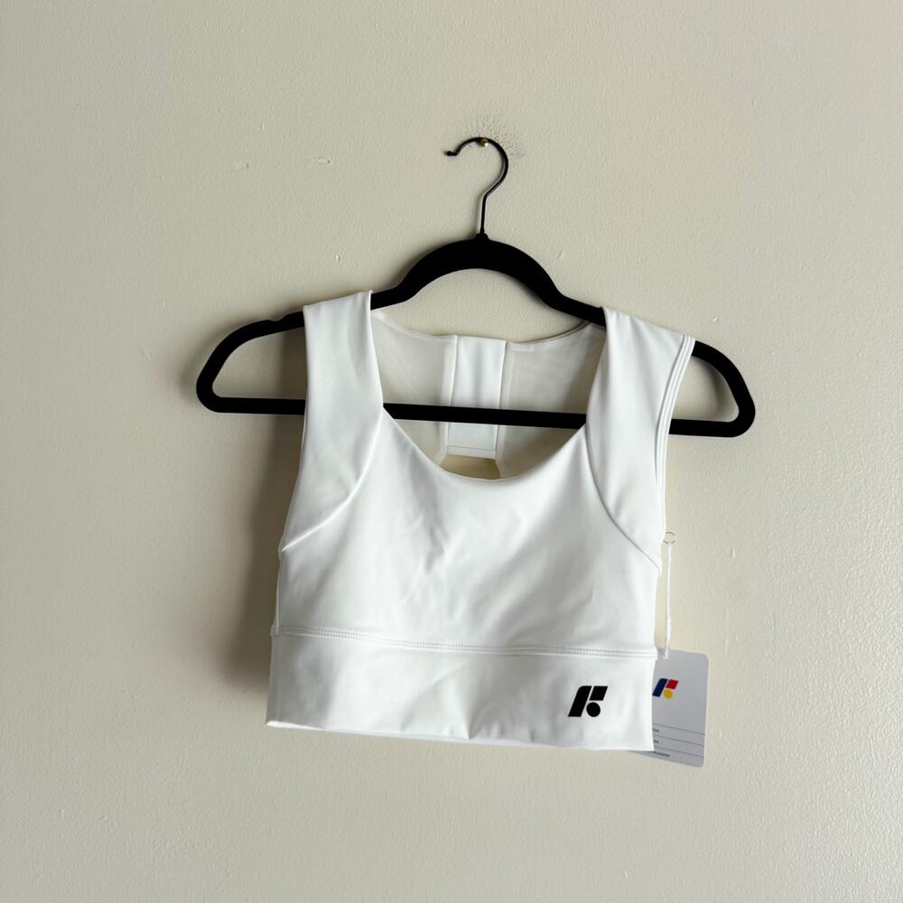Forme White Power Sports Bra Medium NWT Posture Support Workout